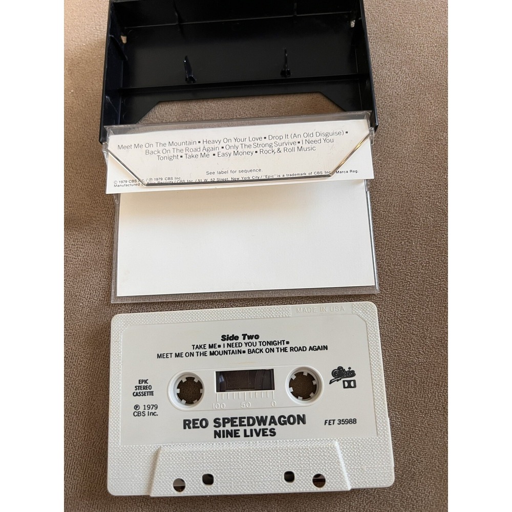 REO Speedwagon Nine Lives Cassette Tape 1979 CBS Records ***TESTED*** - Picture 4 of 5